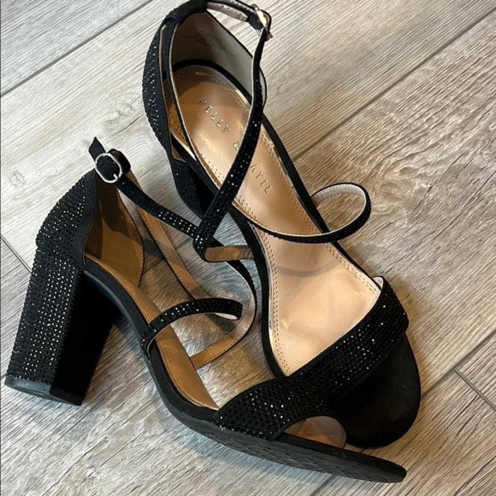 Kelly & Katie‎ Black Embellished Heels